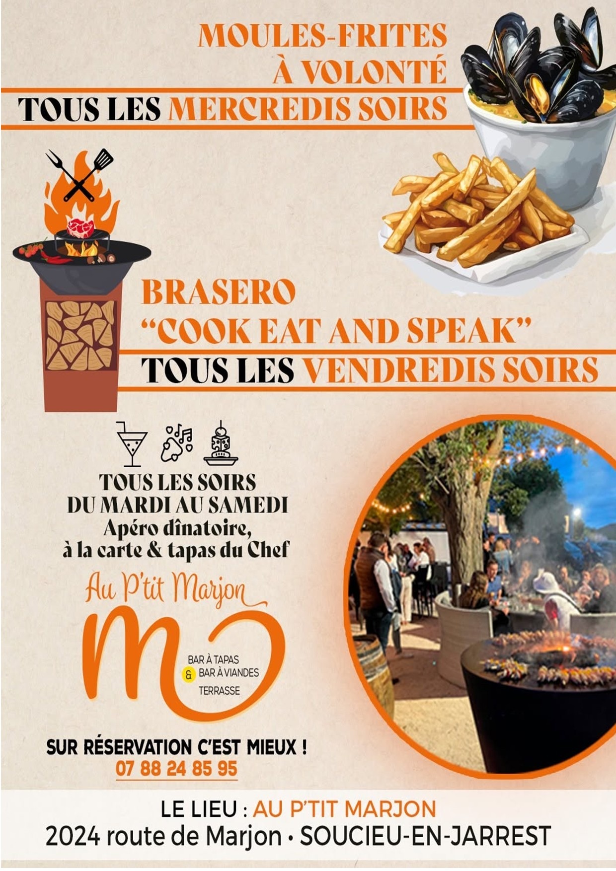 Au P'tit Marjon : bar à tapas et terrasse d'été_Soucieu-en-Jarrest