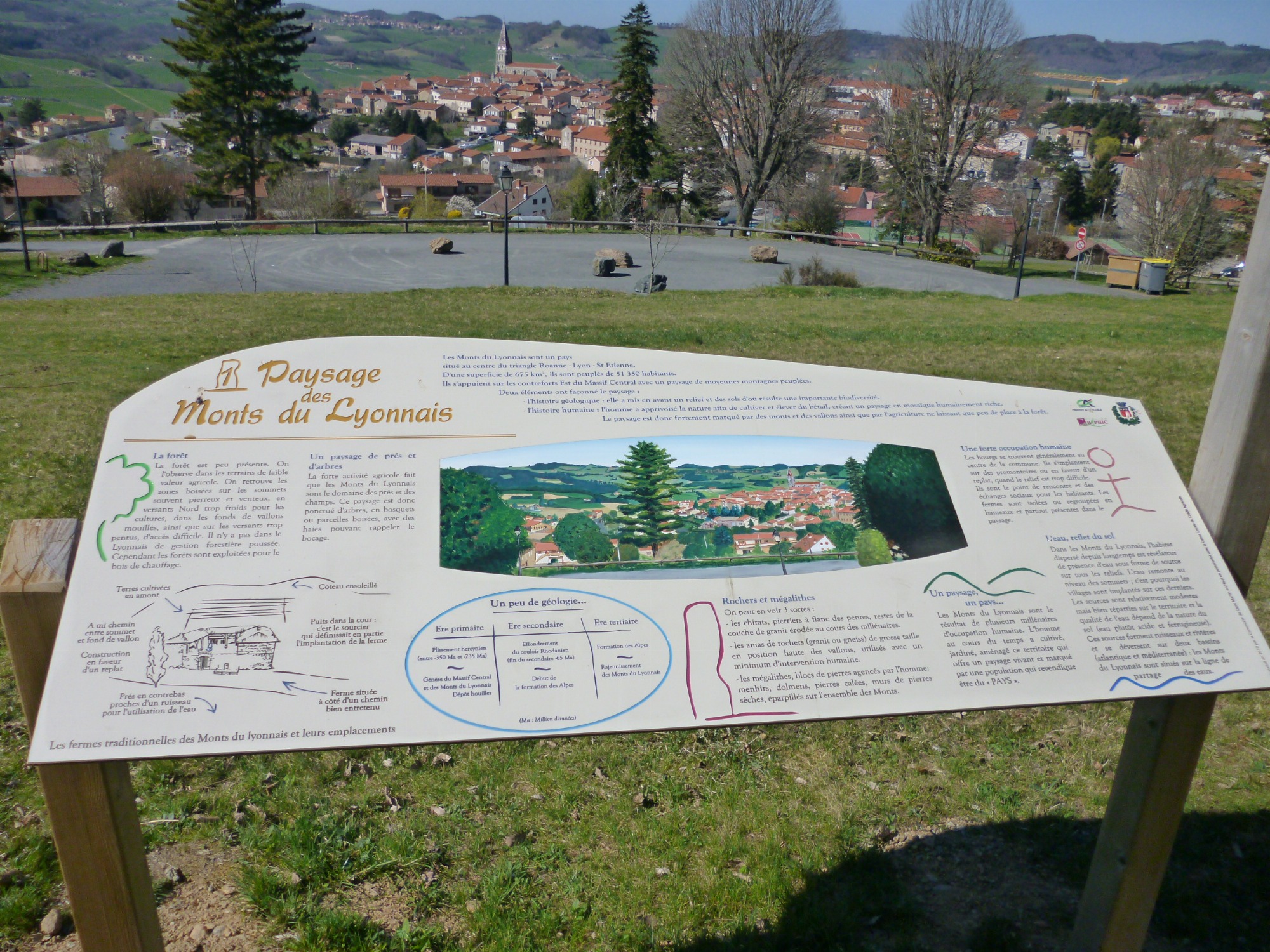 Vue depuis le sentier botanique