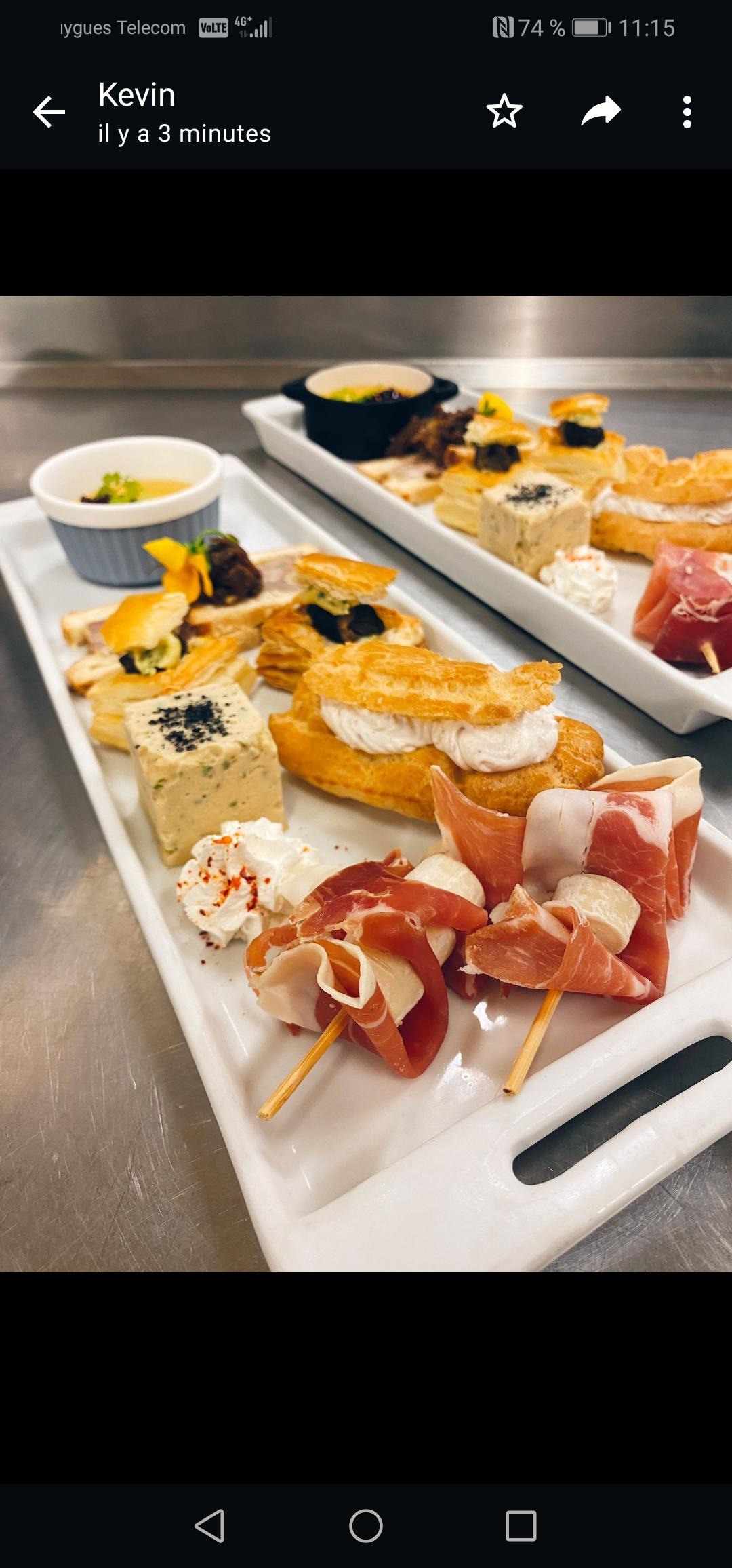 Assiette découverte