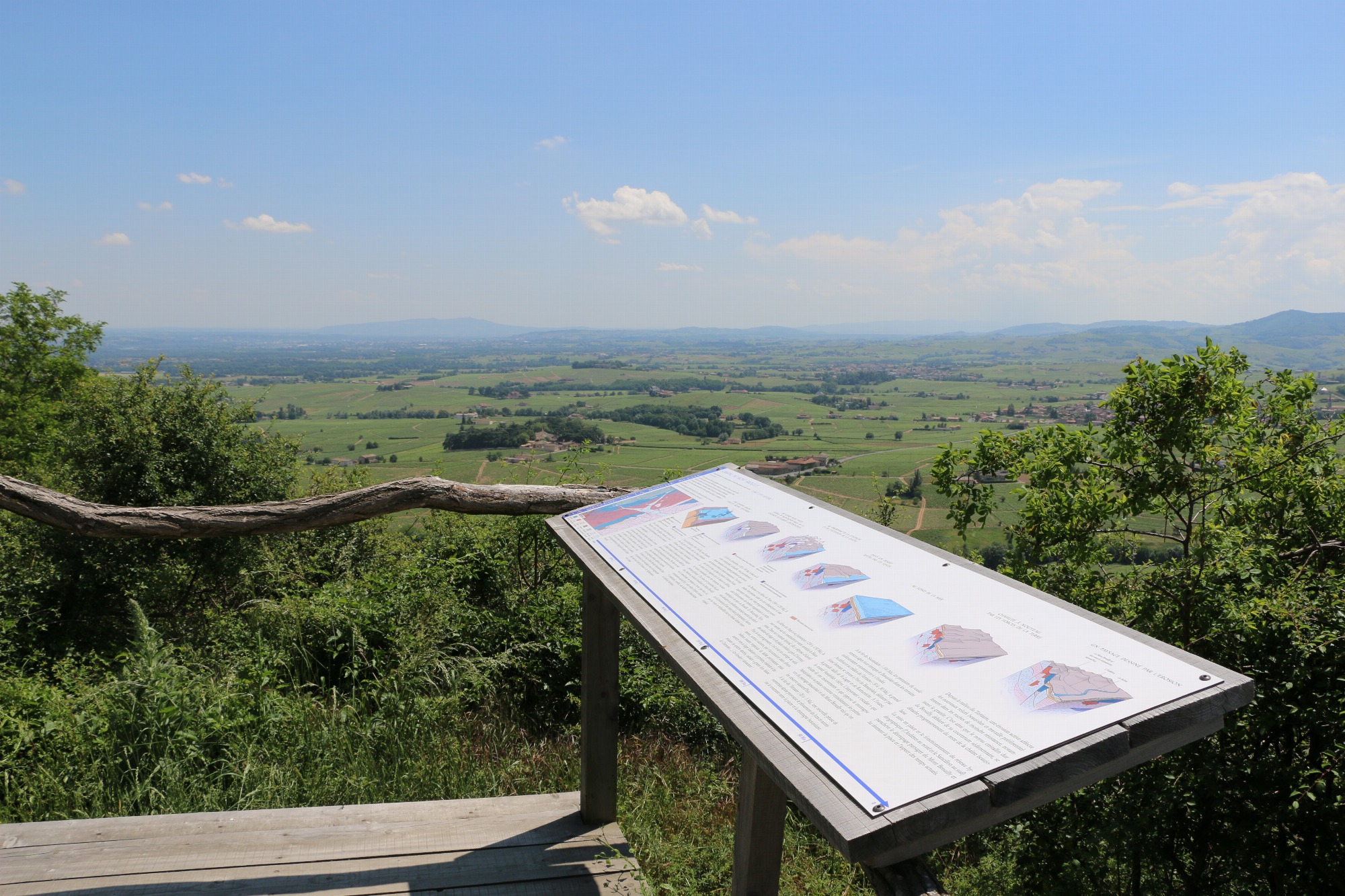 Panorama Mont Brouilly Belvédère géologique