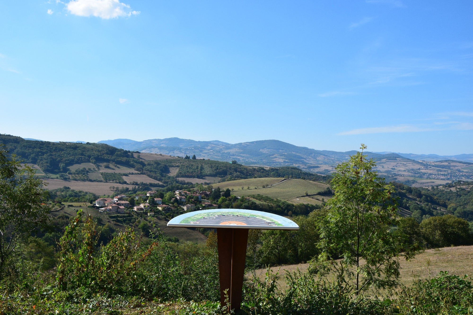 Table de lecture du paysage de Saint Pierre La Palud