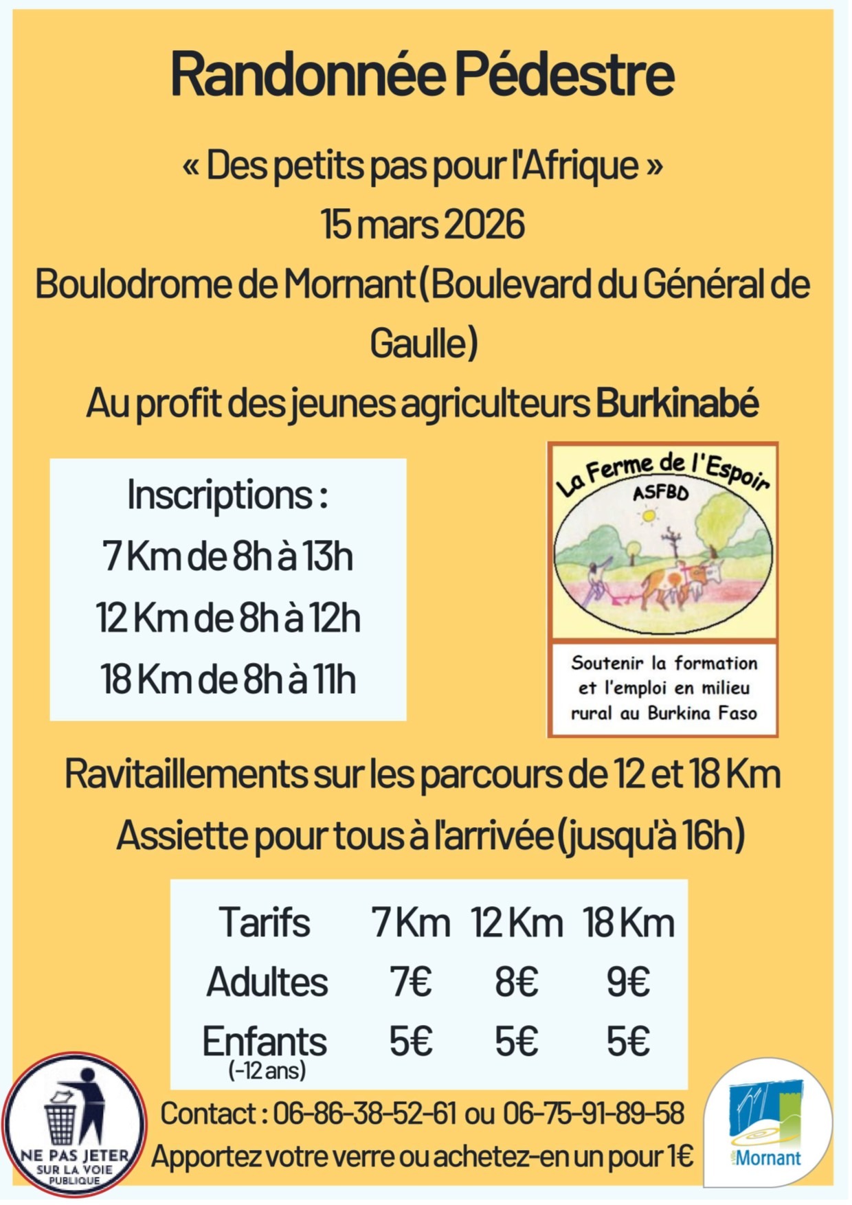 Randonnée Les Petits Pas pour l'Afrique_laFermedel'Espoir_Mornan