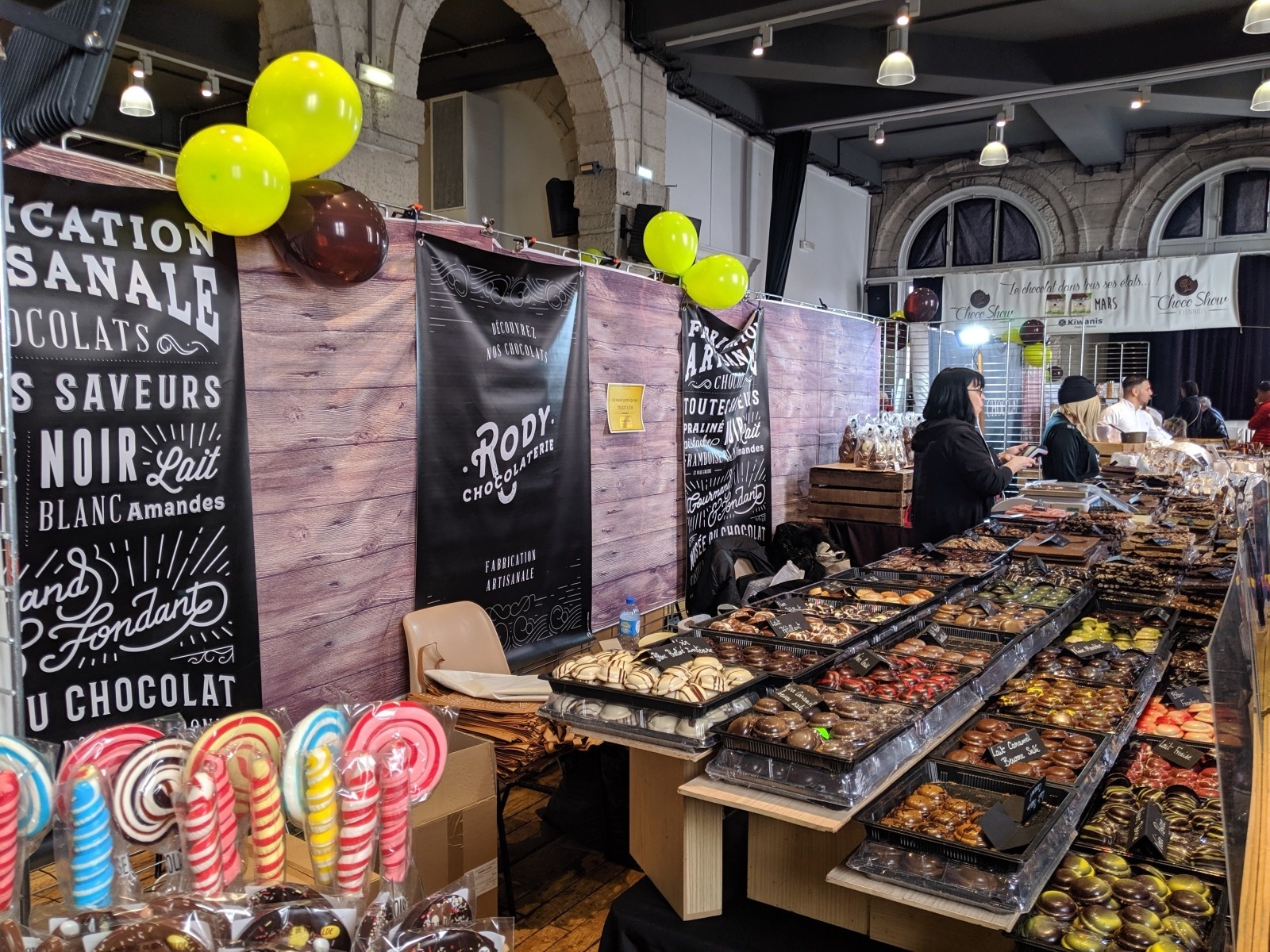stand de chocolats lors du choco show viennois