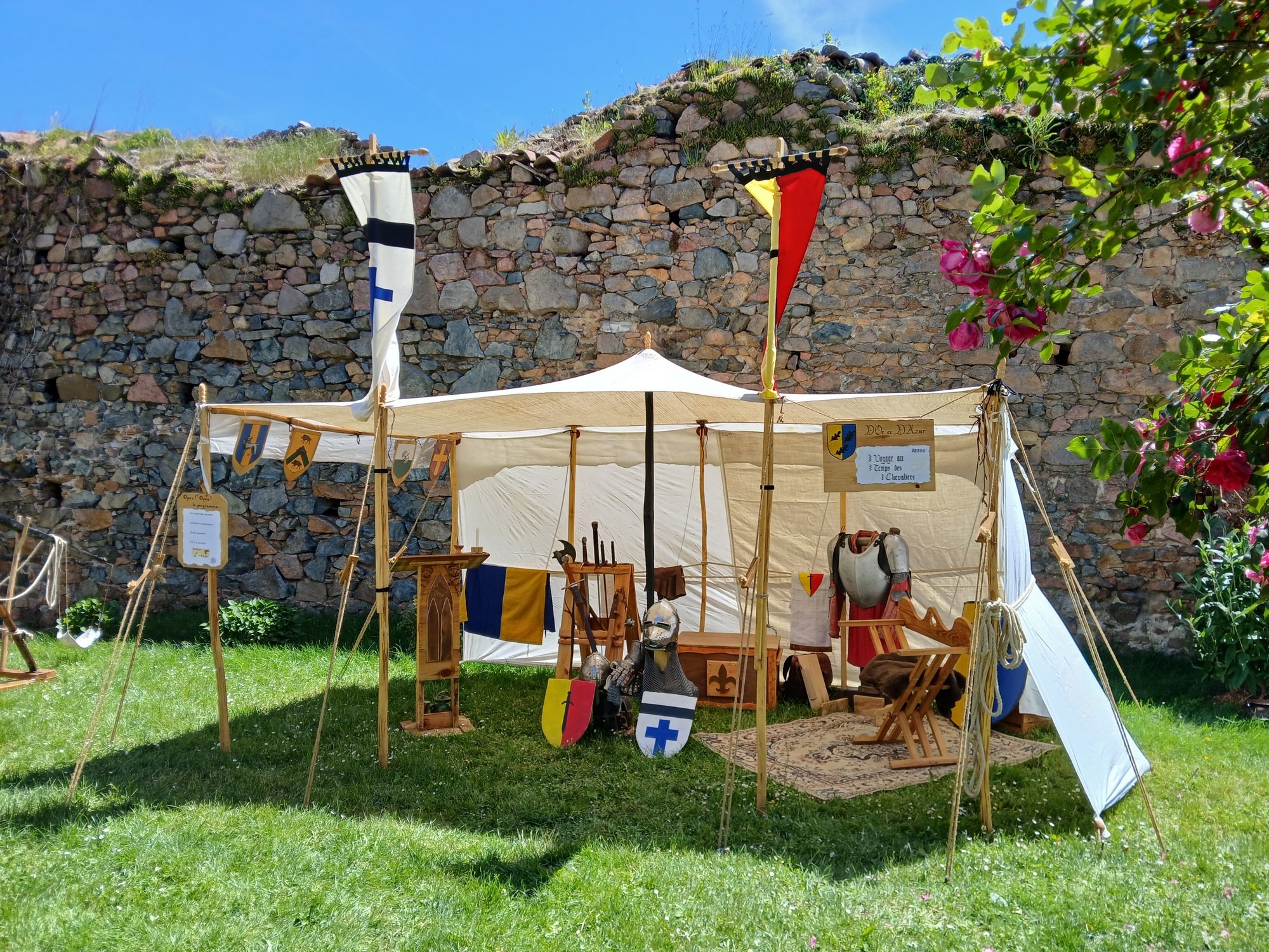 Notre campement (animation chevalerie)