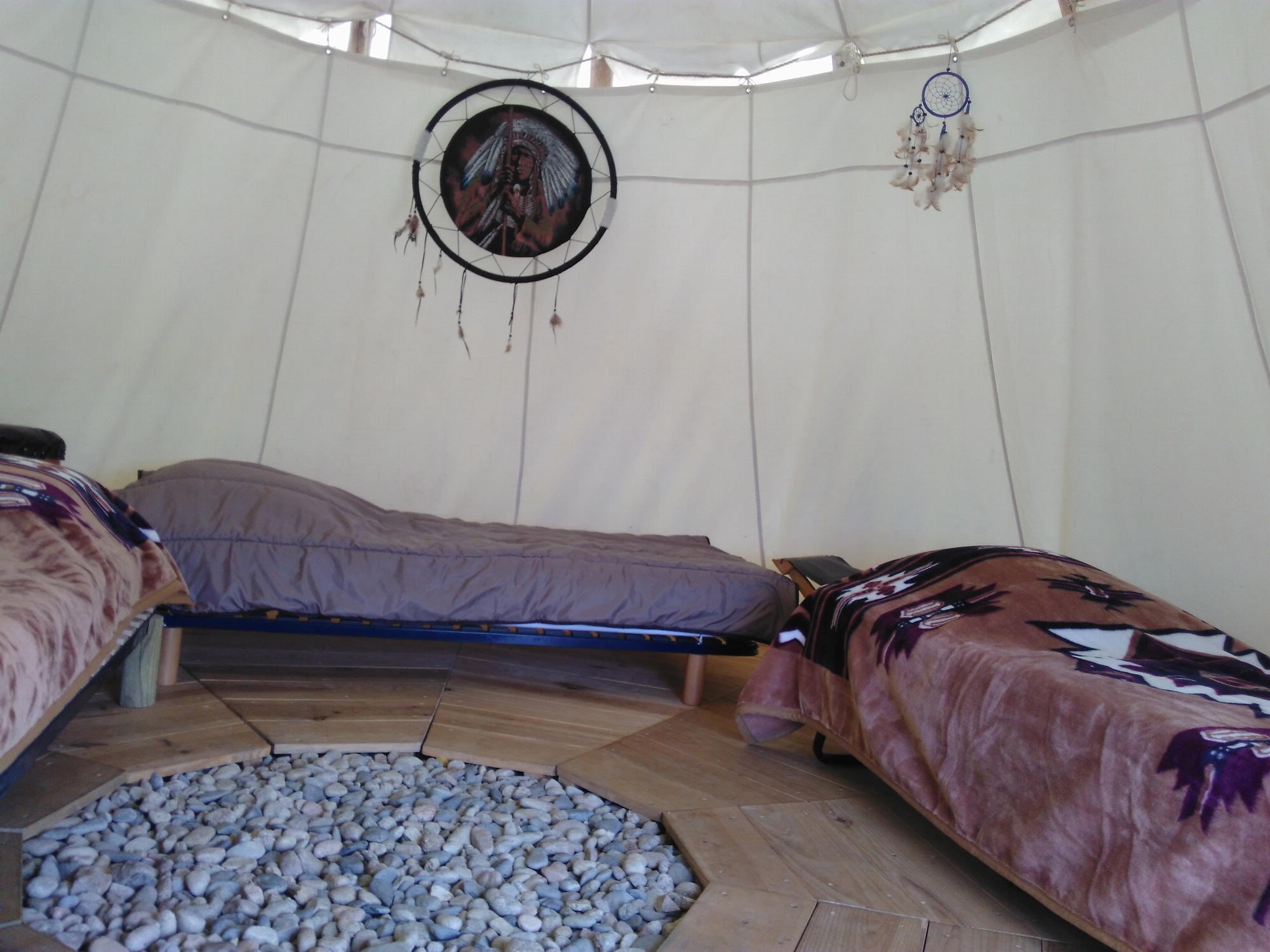 Intérieur du tipi