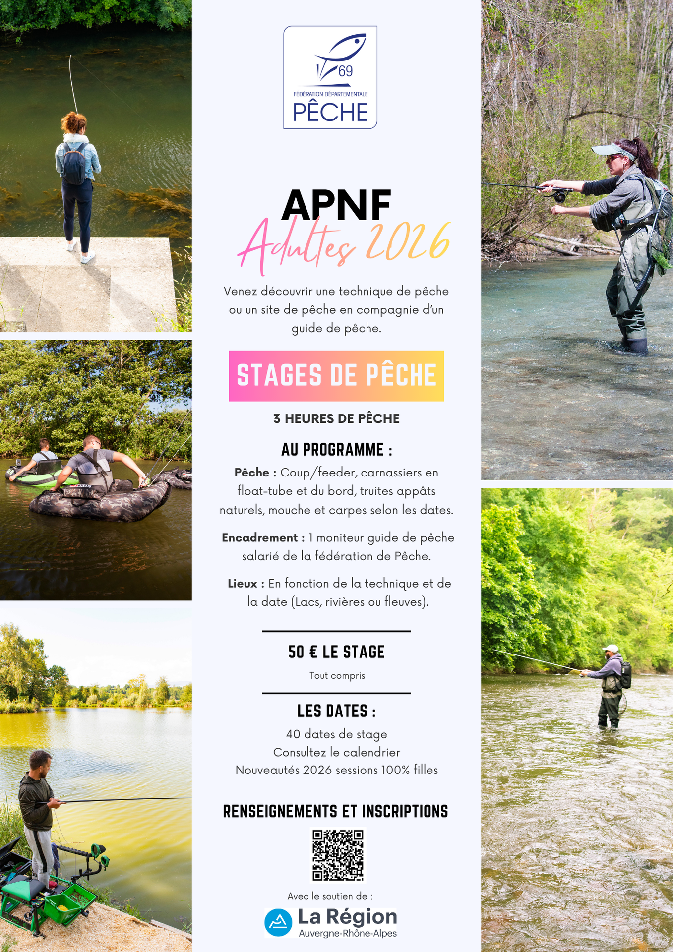 Stage de pêche adulte