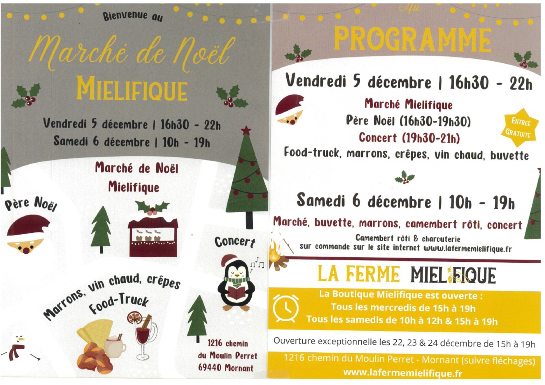 Marché de Noël Mielifique_Ferme Miélifique_Mornant