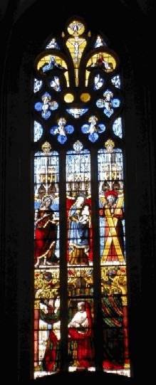 Les célèbres vitraux de l'abside