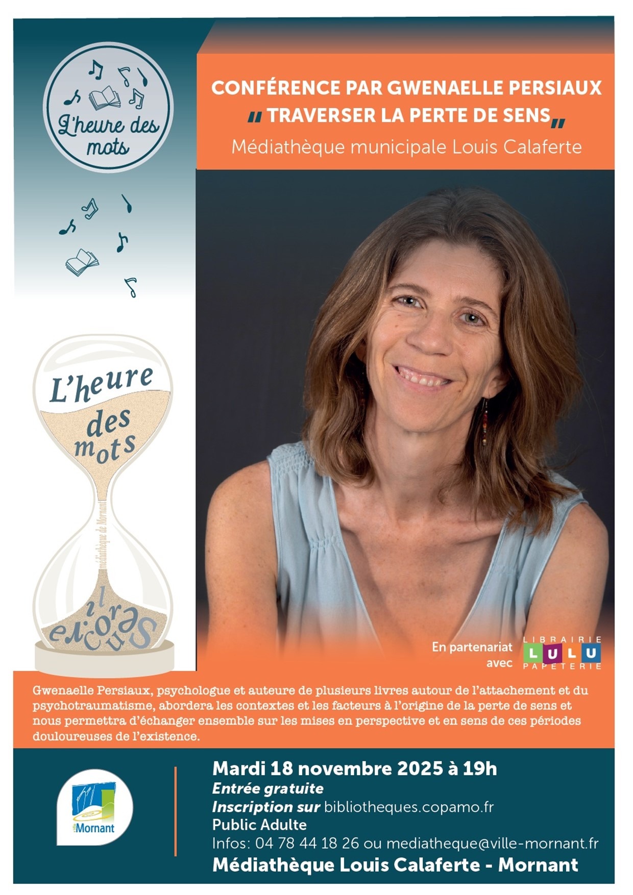 Conférence : traverser la perte de sens_médiathèque_Mornant