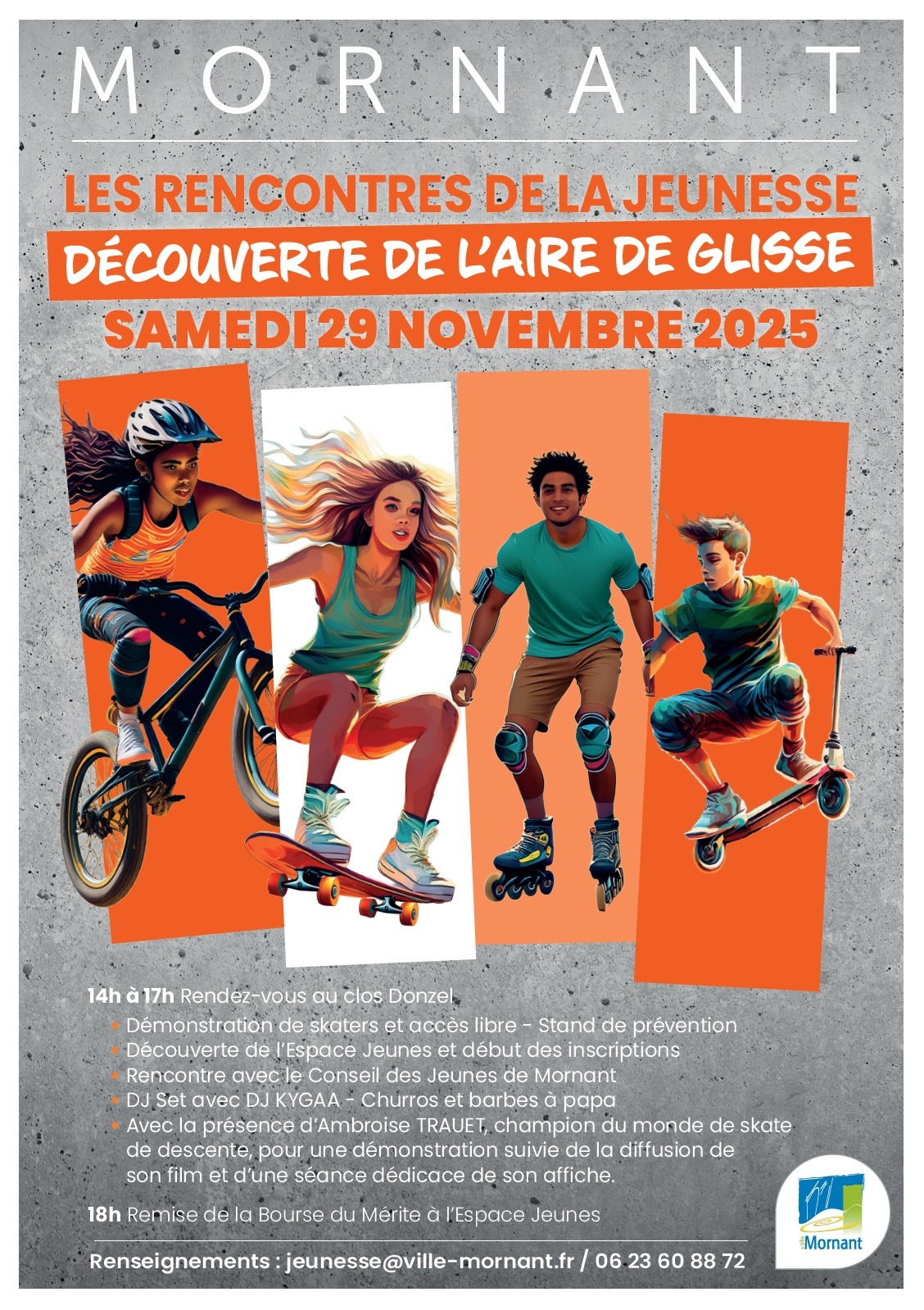 Les rencontres de la jeunesse : découverte de l'aire de glisse_Mornant