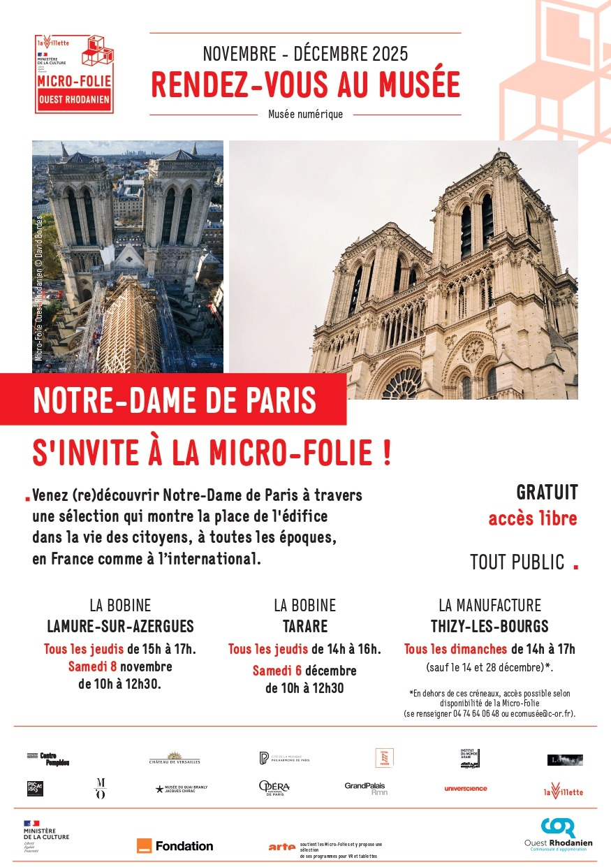 Micro-folie - visite libre : Notre-Dame de Paris s'invite à la Micro-folie_Thizy-les-Bourgs