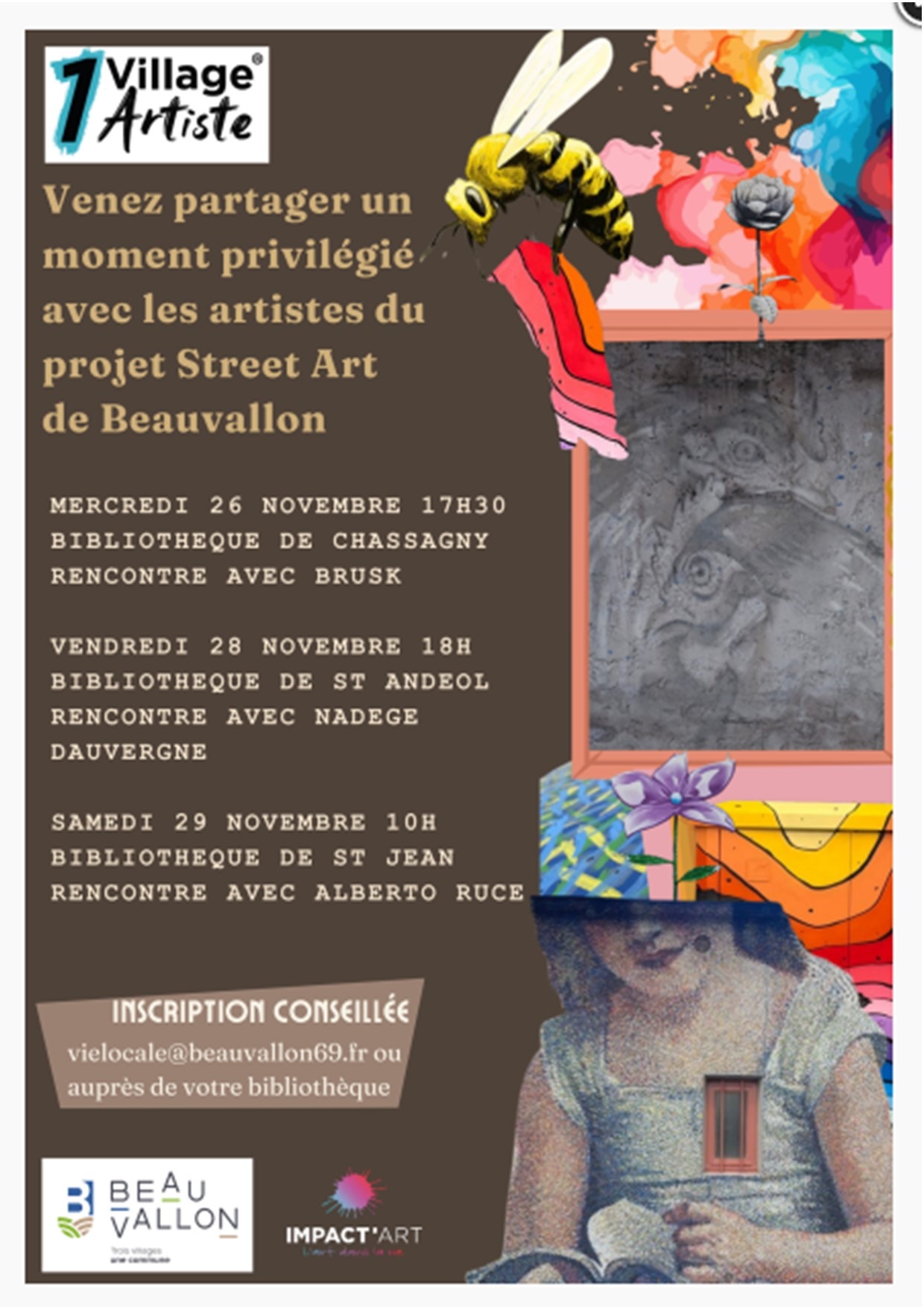 1 village, 1 artiste : rencontre de Nadège Dauvergne_Impact'Art_Beauvallon