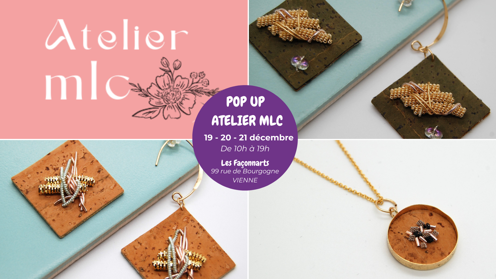 Pop Up Noël Atelier MLC chez Les Façonnarts_Vienne