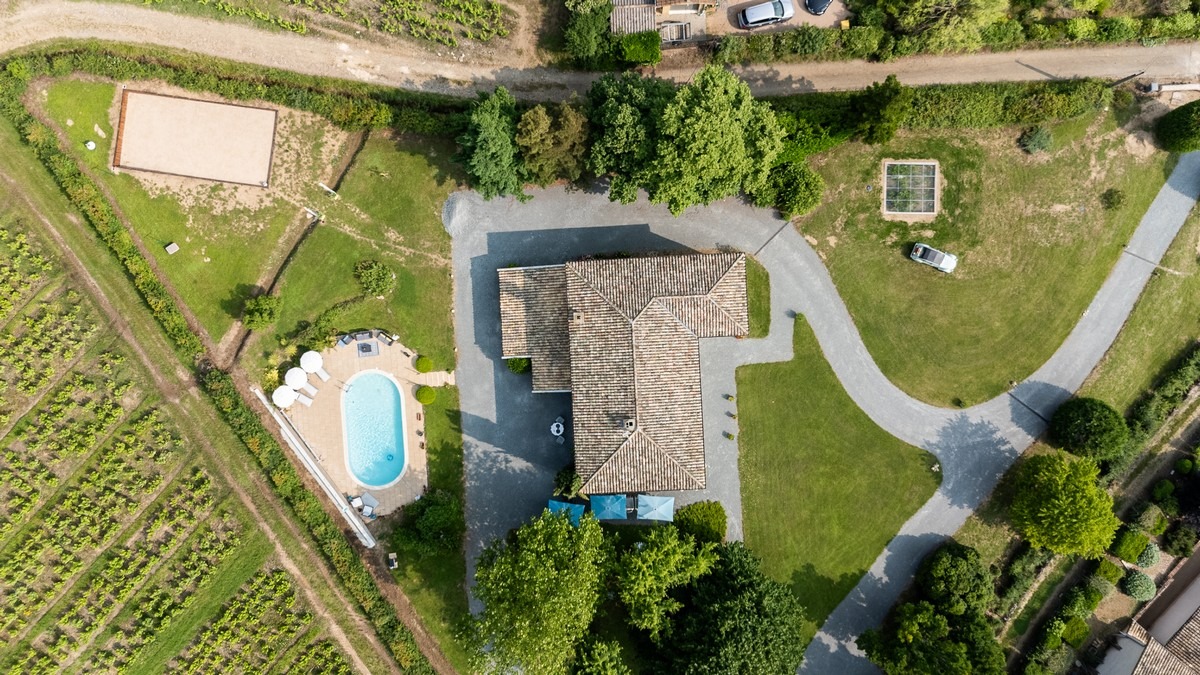 Vue aérienne Villa Saint-Lager