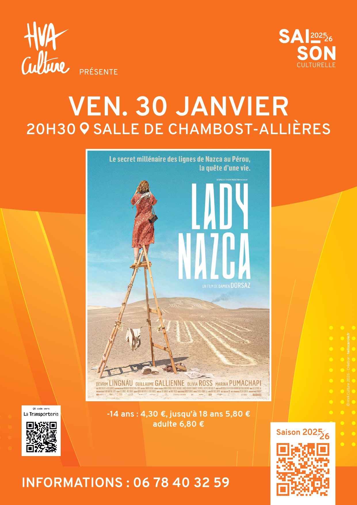 Affiche cinéma du mois de janvier 2026