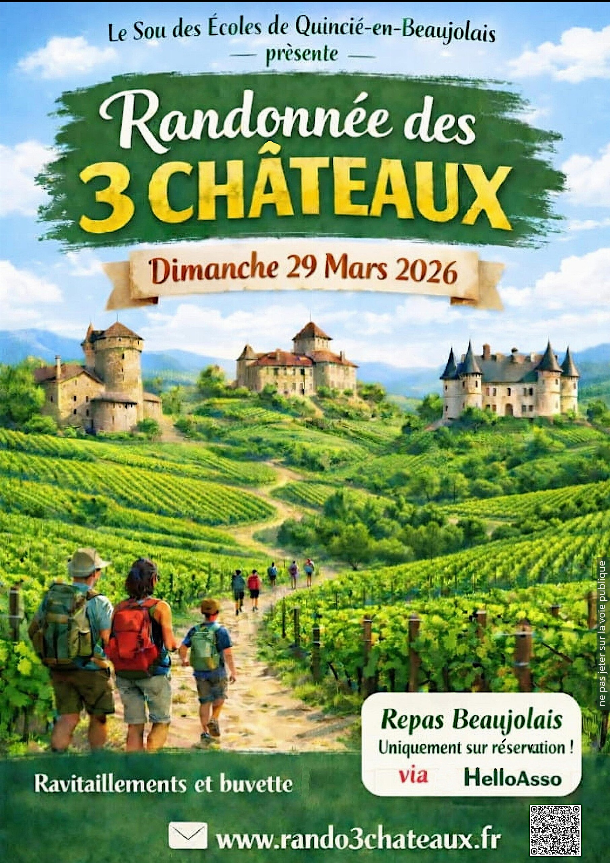 Affiche Randonnée des 3 châteaux 2026