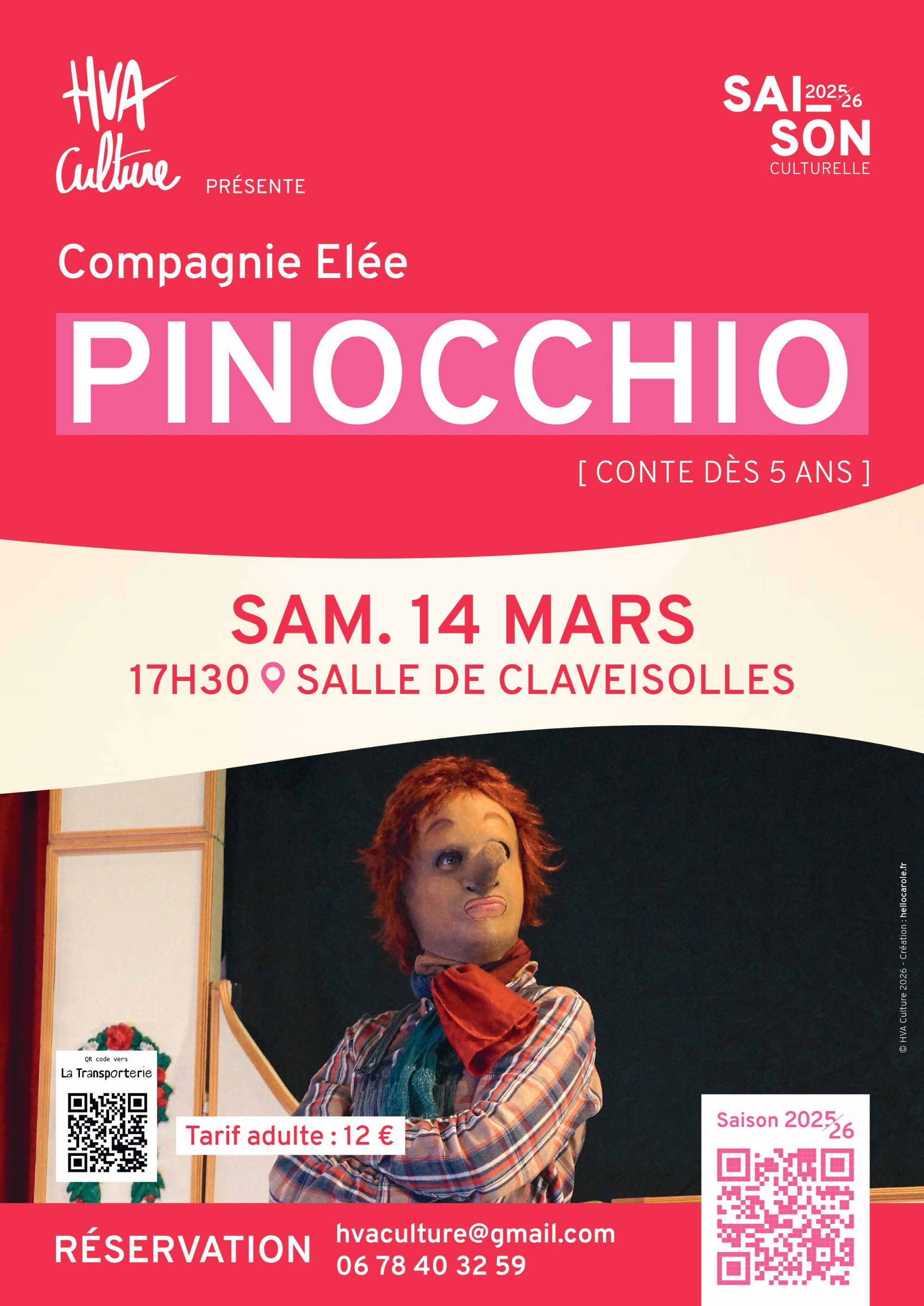 Affiche spectacle HVA Culture