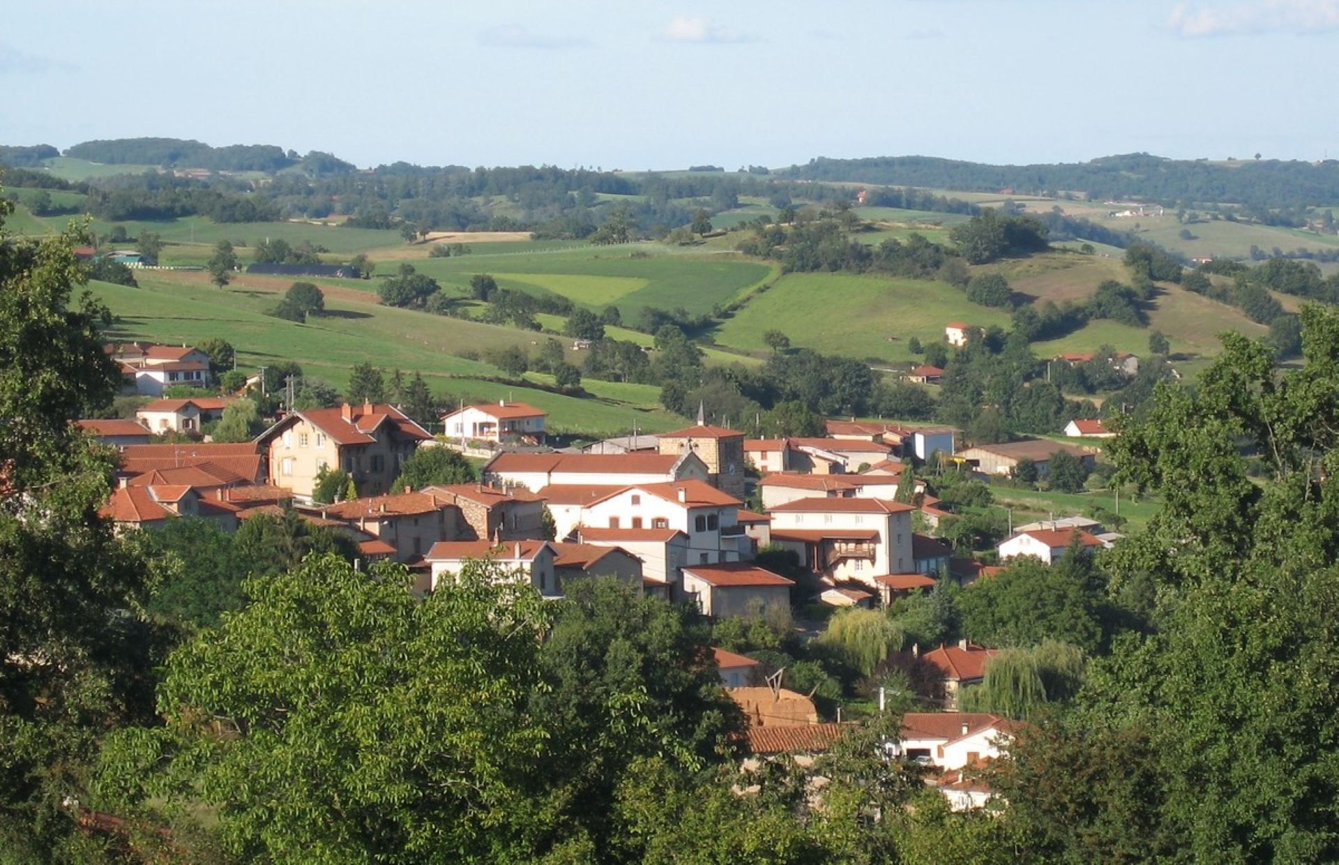Vue sur le village