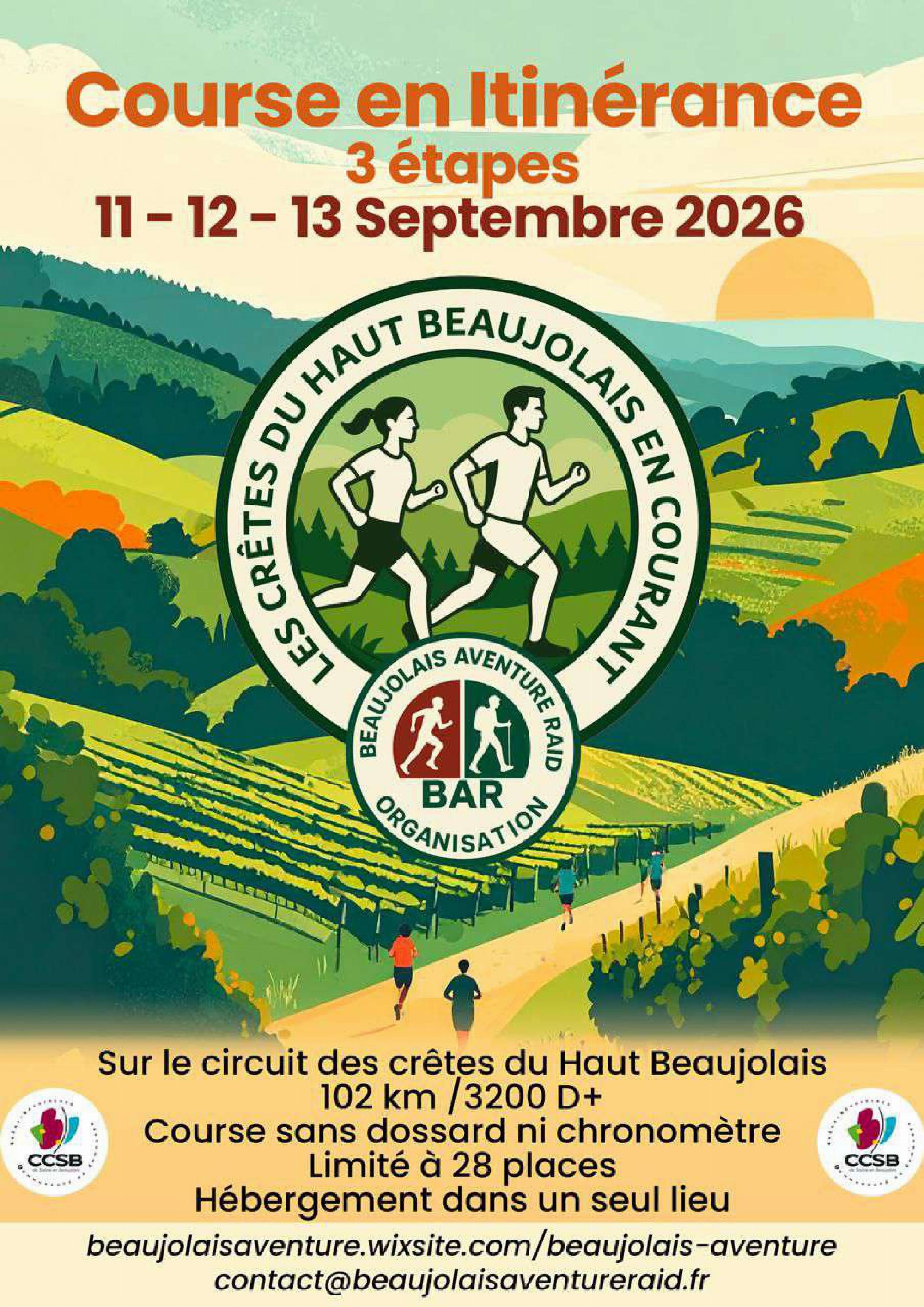 Les Crêtes du Haut-Beaujolais en courant