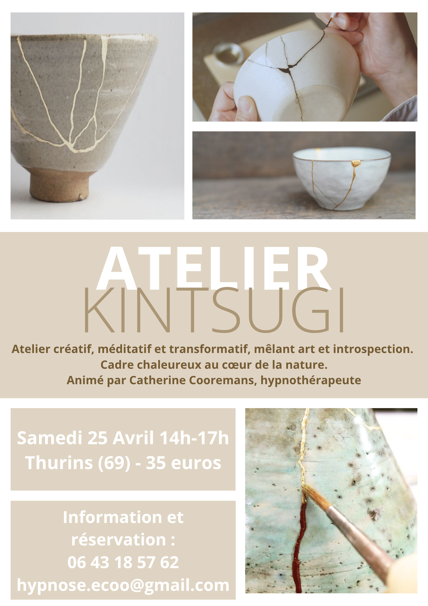 Flyer atelier Kintsugi