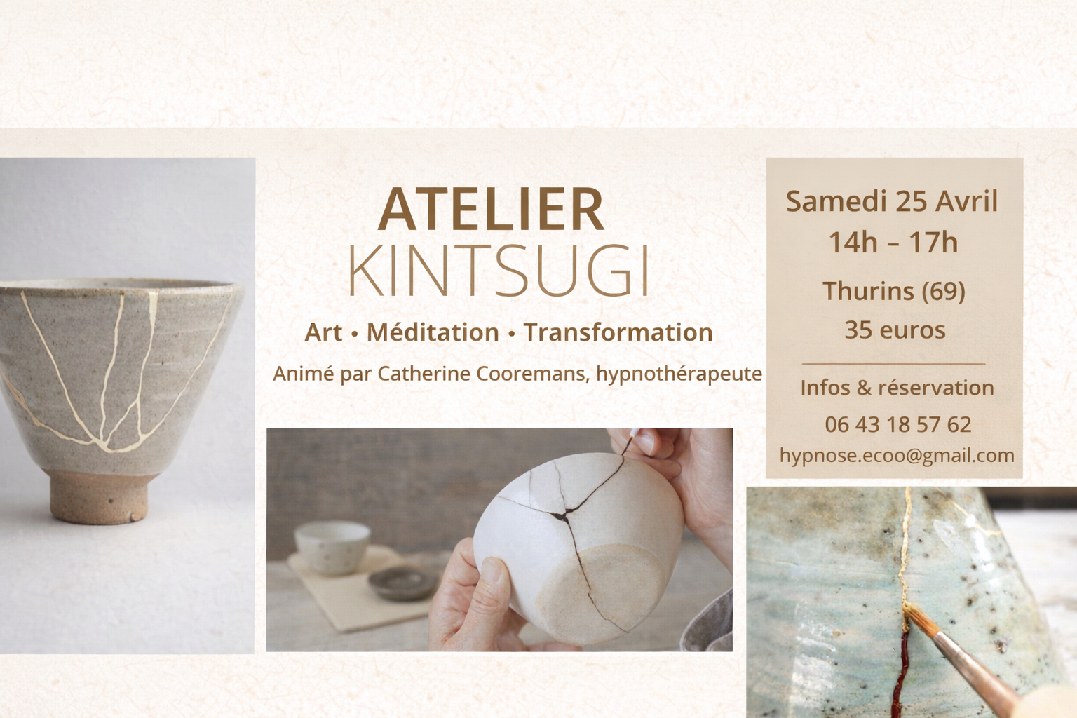 Flyer atelier Kintsugi