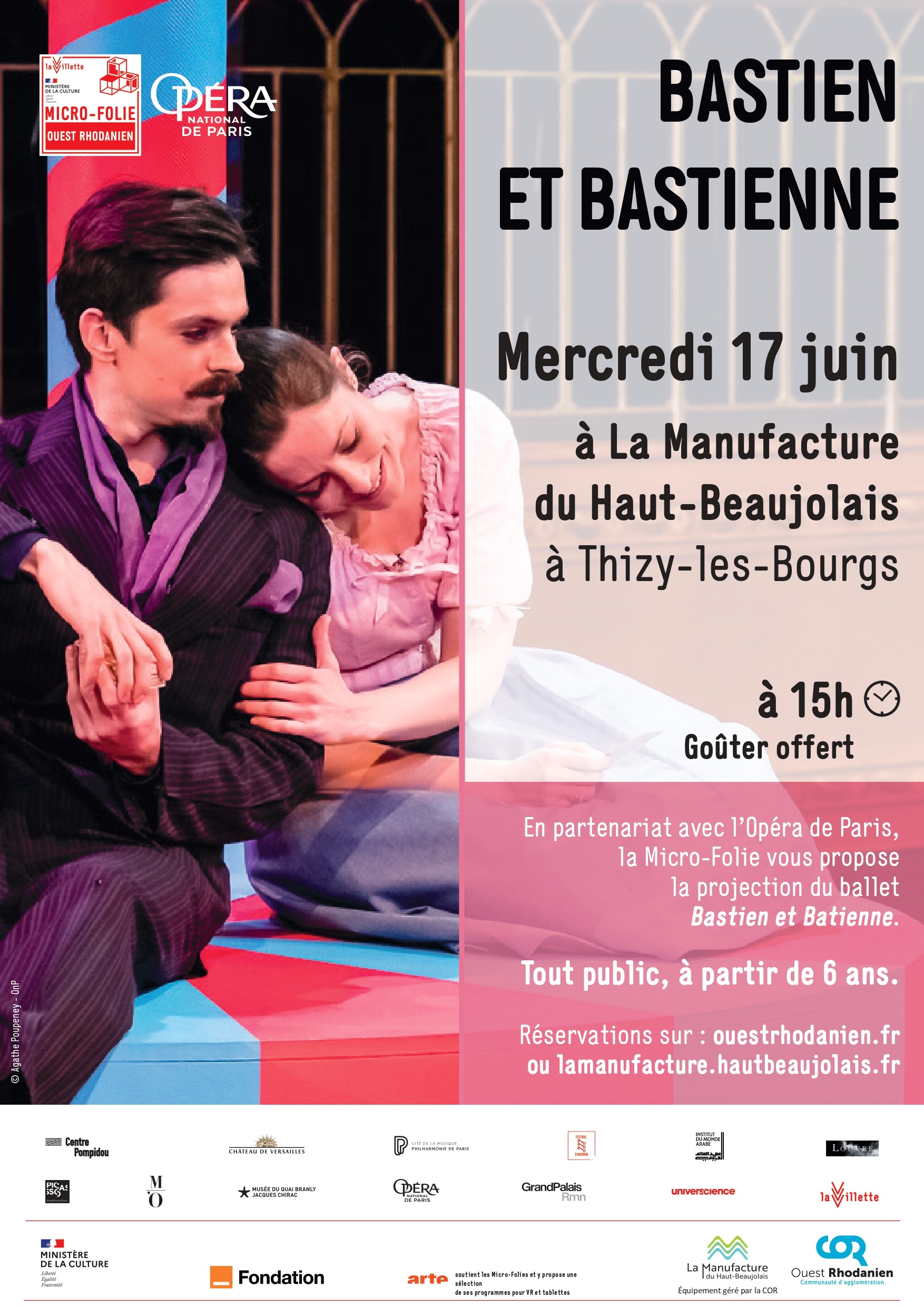 Bastien et Batienne - projection du ballet à la MicroFolie_Thizy-les-Bourgs