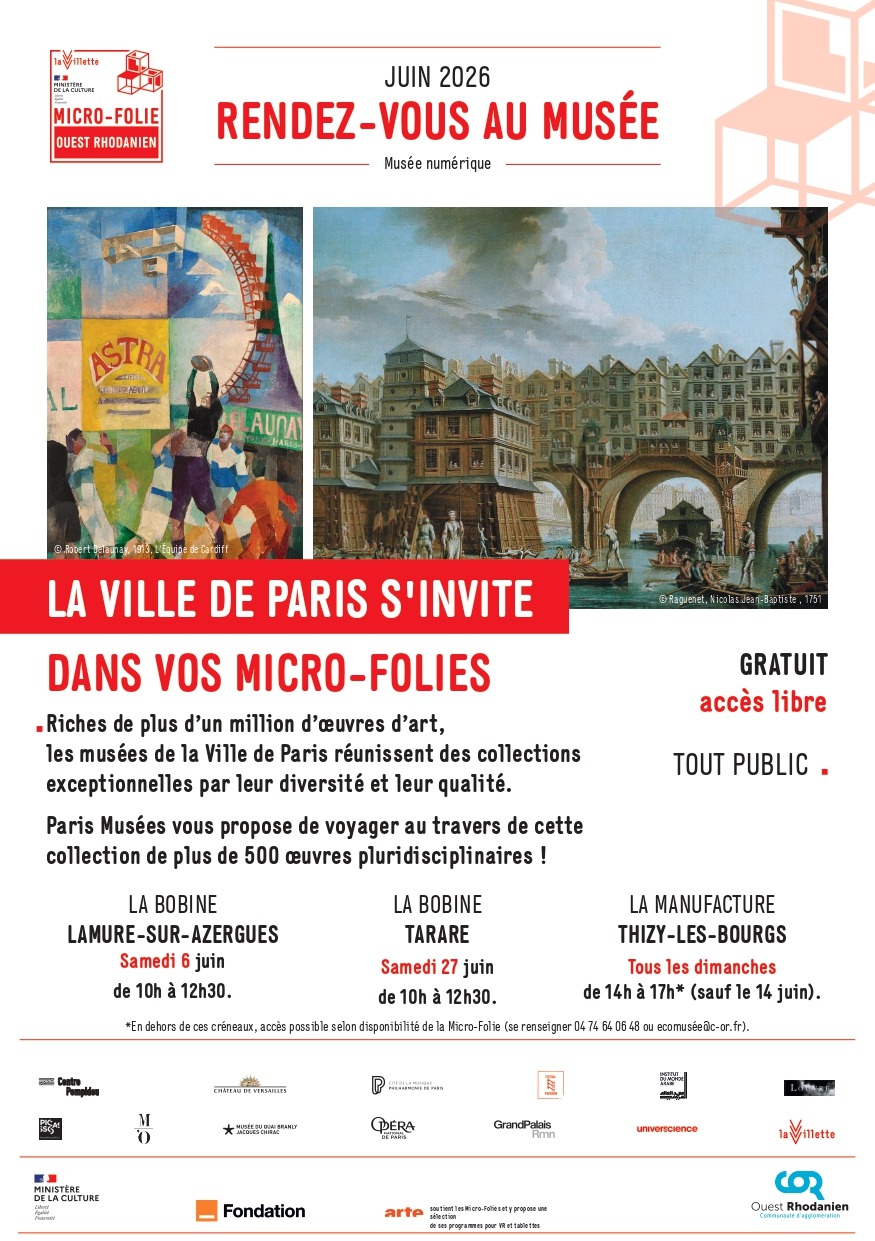 Rendez-vous au musée numérique : la ville de Paris s'invite dans vos Micro-folies_Thizy-les-Bourgs