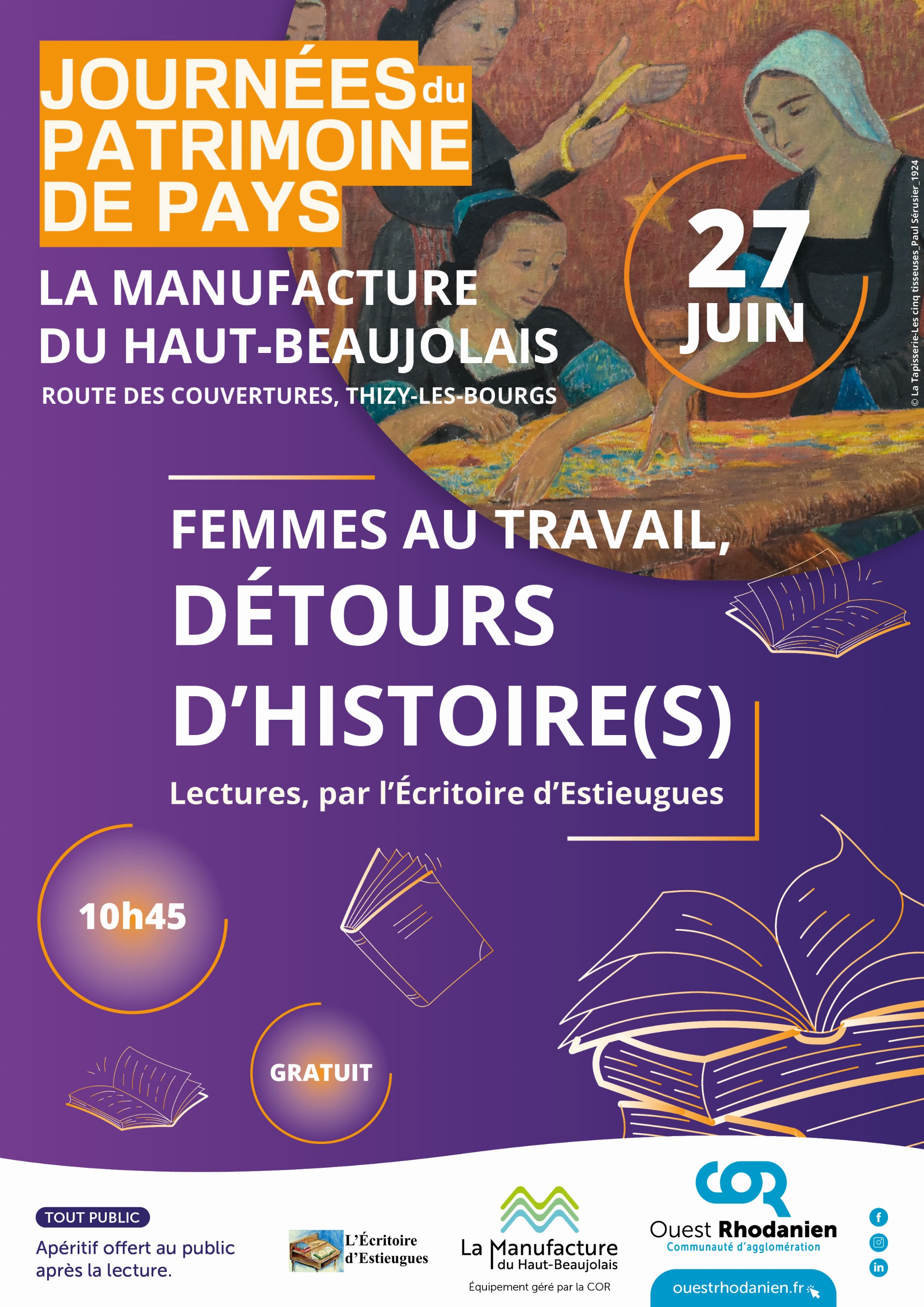 Lecture : FEMMES AU TRAVAIL, DÉTOURS D’HISTOIRE(S)_Thizy-les-Bourgs