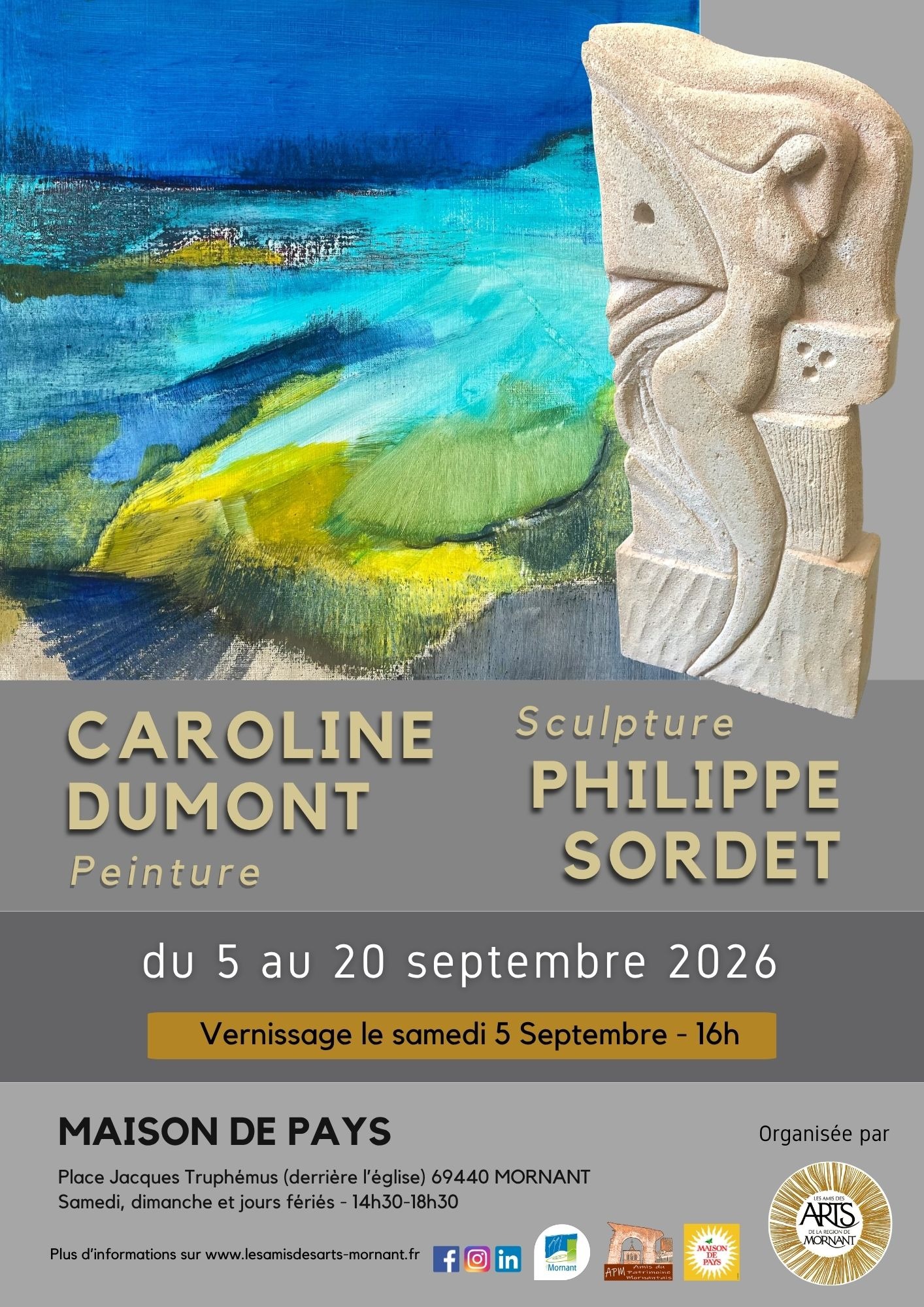 Exposition peinture & sculpture_MaisondePays_MORNANT