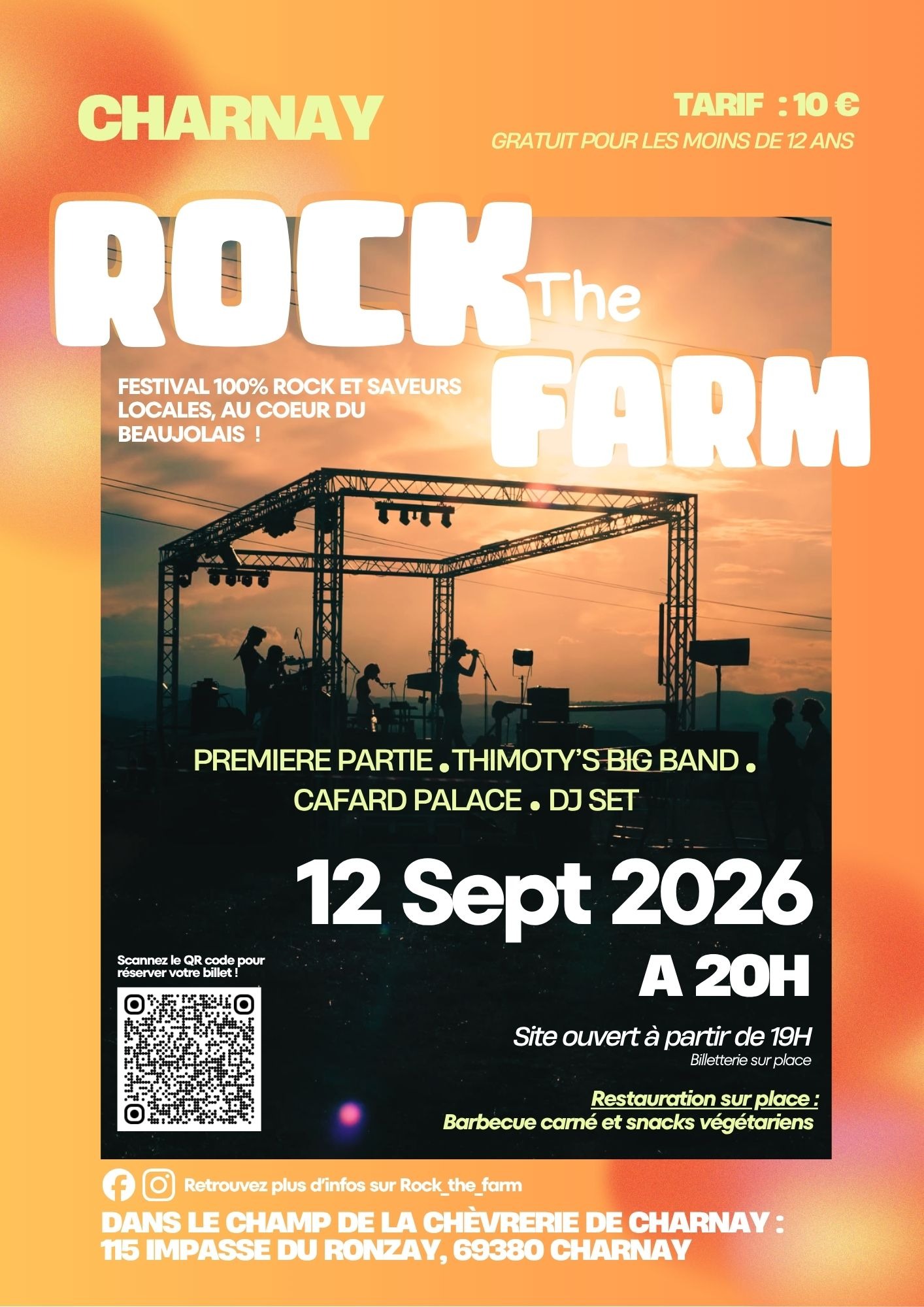 Affiche Rock the Farm 2026